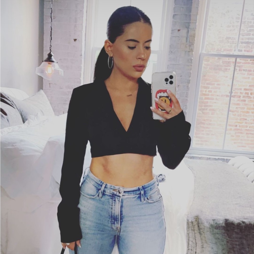 Superdown cropped blazer